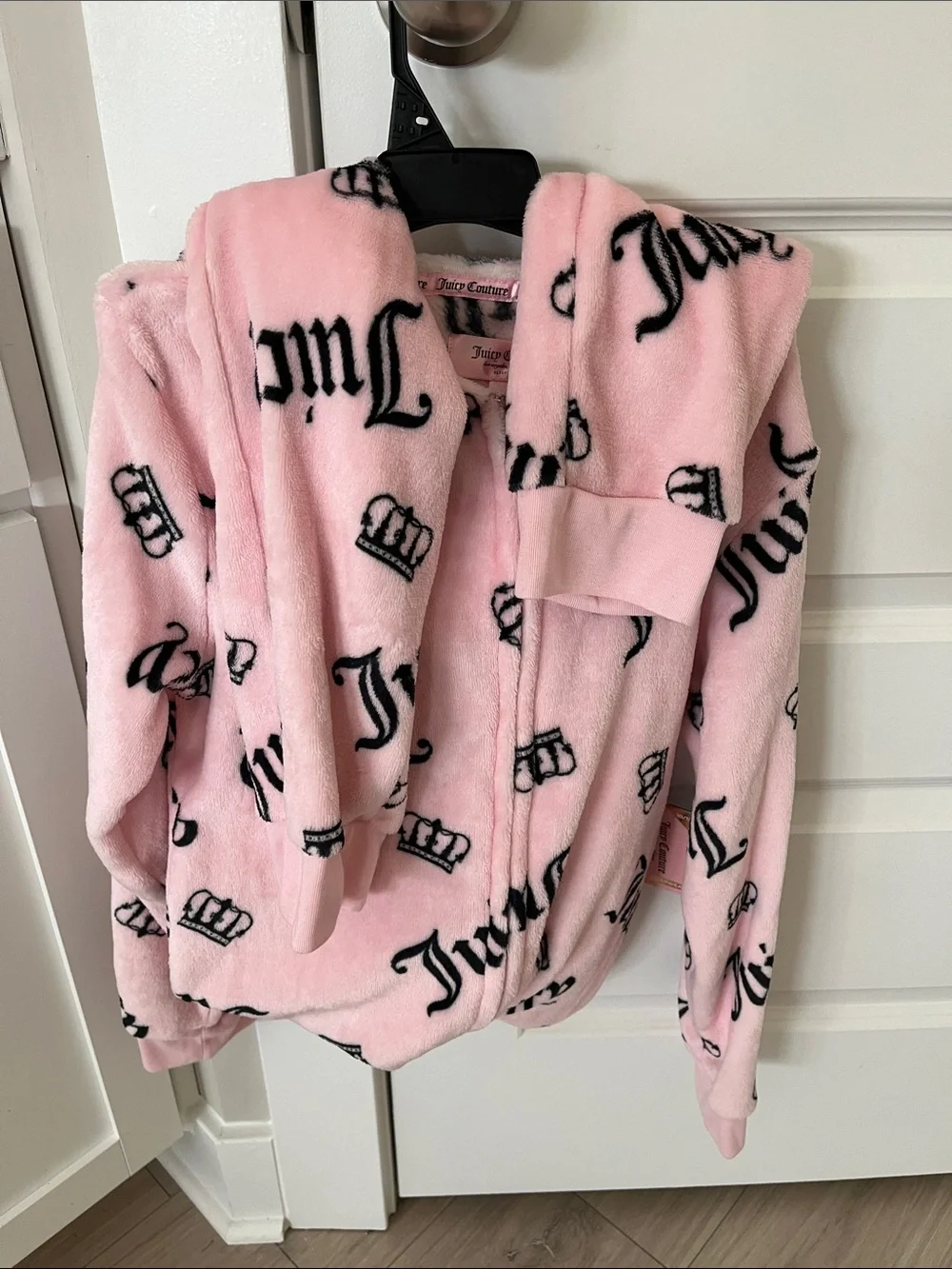 Juicy Couture Pink Plush Logo One-Piece